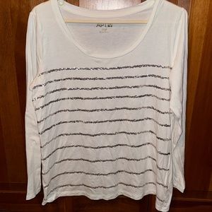 Apt.9 Long sleeve white shirt NWOT Women’s Large